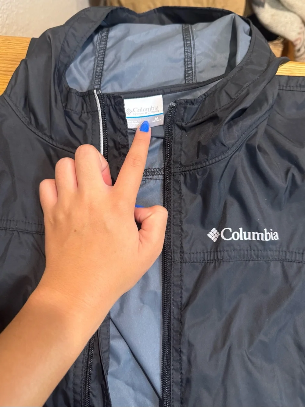 Girls Black Columbia Rain Jacket- Rain-zilla- YM